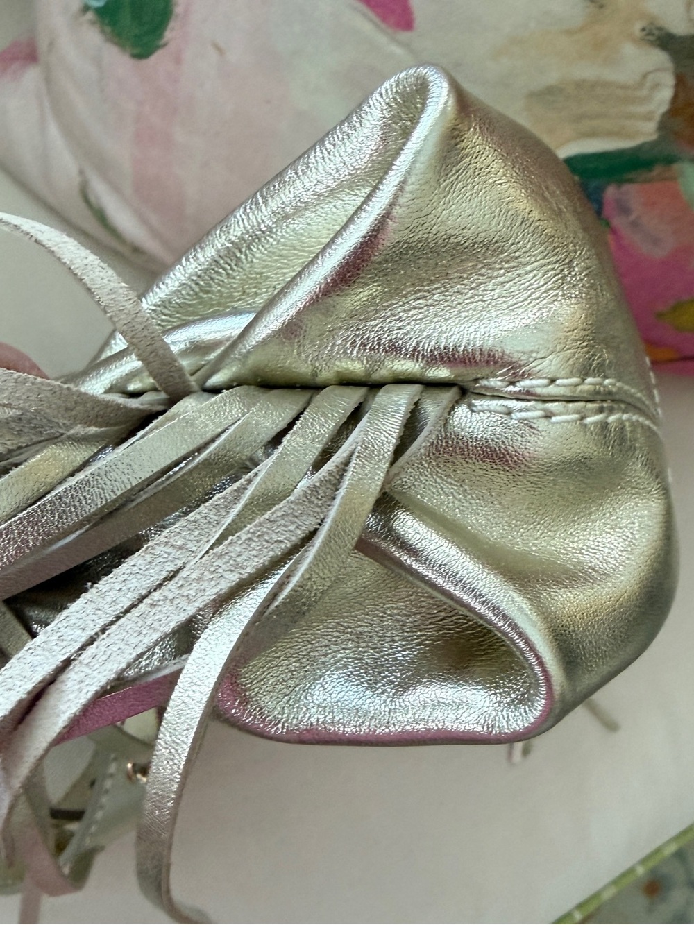 Maje metallic leather Miss M mini bag - Picture 8 of 15